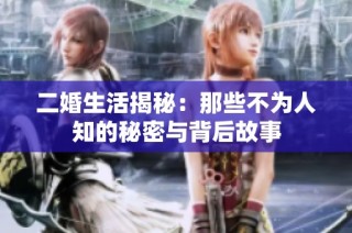 二婚生活揭秘：那些不为人知的秘密与背后故事