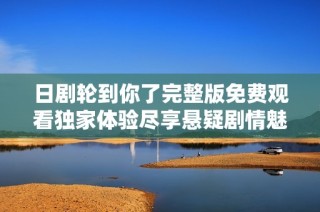 日剧轮到你了完整版免费观看独家体验尽享悬疑剧情魅力