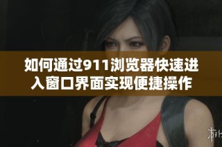 如何通过911浏览器快速进入窗口界面实现便捷操作