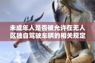 未成年人是否被允许在无人区独自驾驶车辆的相关规定解析