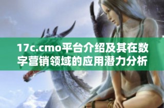 17c.cmo平台介绍及其在数字营销领域的应用潜力分析