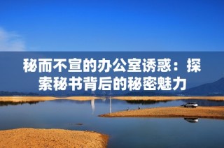 秘而不宣的办公室诱惑：探索秘书背后的秘密魅力