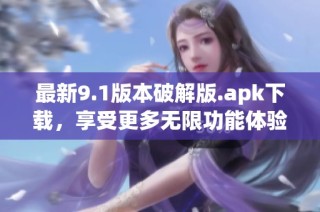 最新9.1版本破解版.apk下载，享受更多无限功能体验