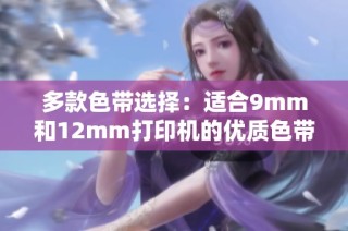 多款色带选择：适合9mm和12mm打印机的优质色带推荐