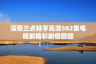 深夜三点畅享高清502集电视剧精彩剧情回顾