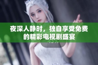 夜深人静时，独自享受免费的精彩电视剧盛宴