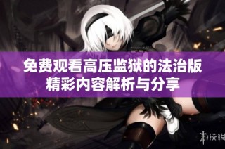 免费观看高压监狱的法治版精彩内容解析与分享