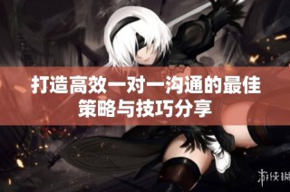 打造高效一对一沟通的最佳策略与技巧分享
