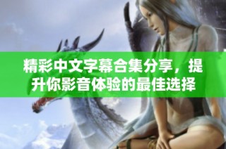 精彩中文字幕合集分享，提升你影音体验的最佳选择