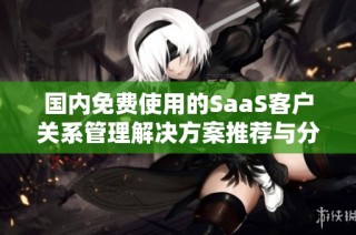 国内免费使用的SaaS客户关系管理解决方案推荐与分析
