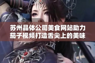 苏州晶体公司美食网站助力茄子视频打造舌尖上的美味体验
