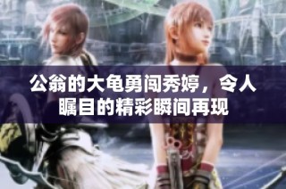公翁的大龟勇闯秀婷，令人瞩目的精彩瞬间再现