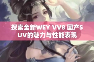 探索全新WEY VV8 国产SUV的魅力与性能表现