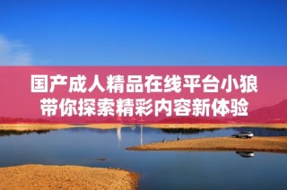 国产成人精品在线平台小狼带你探索精彩内容新体验