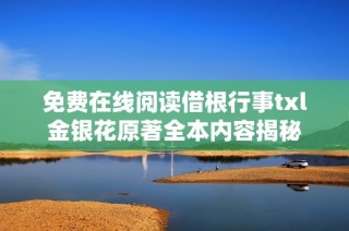 免费在线阅读借根行事txl金银花原著全本内容揭秘