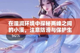 在湿润环境中探秘两峰之间的小溪，注意防滑与保护生态的技巧