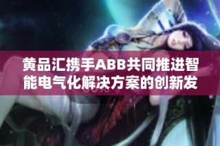 黄品汇携手ABB共同推进智能电气化解决方案的创新发展