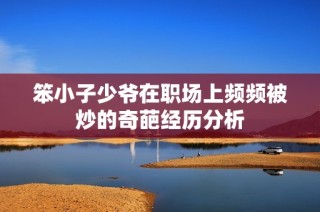 笨小子少爷在职场上频频被炒的奇葩经历分析
