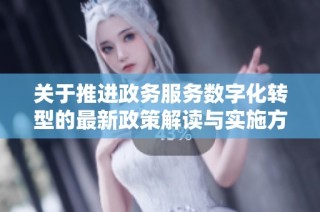 关于推进政务服务数字化转型的最新政策解读与实施方案