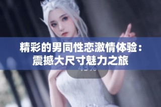 精彩的男同性恋激情体验：震撼大尺寸魅力之旅