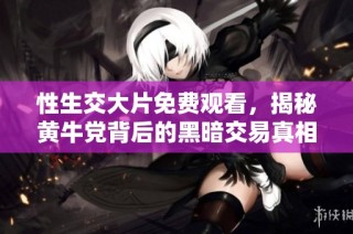 性生交大片免费观看，揭秘黄牛党背后的黑暗交易真相
