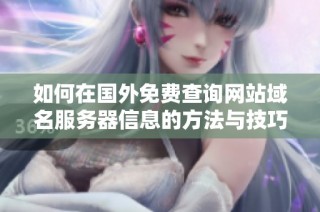 如何在国外免费查询网站域名服务器信息的方法与技巧