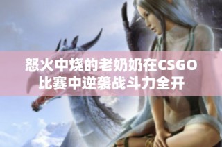 怒火中烧的老奶奶在CSGO比赛中逆袭战斗力全开
