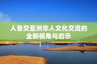 人鲁交亚洲华人文化交流的全新视角与启示