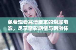 免费观看高清版本的燃罪电影，尽享精彩剧情与刺激体验