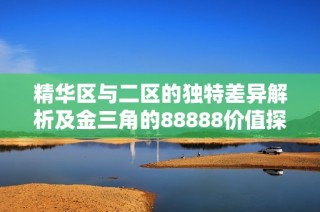 精华区与二区的独特差异解析及金三角的88888价值探讨