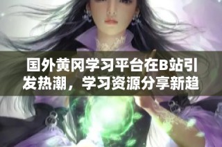 国外黄冈学习平台在B站引发热潮，学习资源分享新趋势