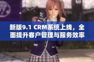 新版9.1 CRM系统上线，全面提升客户管理与服务效率