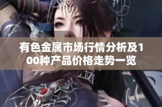 有色金属市场行情分析及100种产品价格走势一览