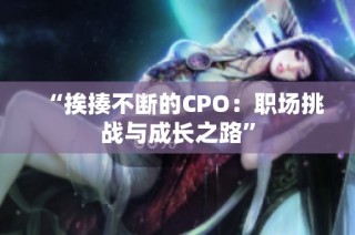 “挨揍不断的CPO：职场挑战与成长之路”