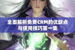 全面解析免费CRM的优缺点与使用技巧第一集