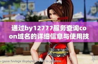 通过by12777服务查询coon域名的详细信息与使用技巧