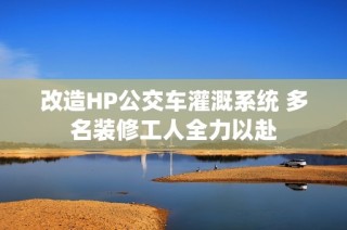 改造HP公交车灌溉系统 多名装修工人全力以赴