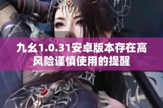 九幺1.0.31安卓版本存在高风险谨慎使用的提醒