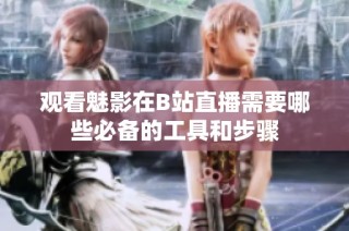观看魅影在B站直播需要哪些必备的工具和步骤