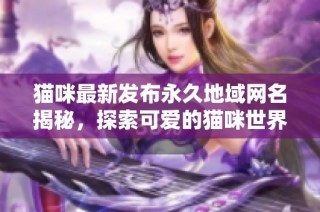 猫咪最新发布永久地域网名揭秘，探索可爱的猫咪世界