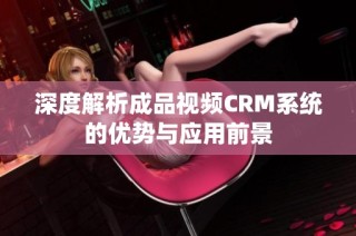 深度解析成品视频CRM系统的优势与应用前景
