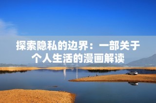 探索隐私的边界：一部关于个人生活的漫画解读