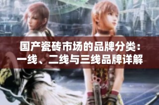国产瓷砖市场的品牌分类：一线、二线与三线品牌详解