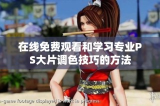 在线免费观看和学习专业PS大片调色技巧的方法