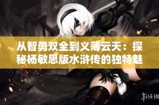 从智勇双全到义薄云天：探秘杨敏思版水浒传的独特魅力