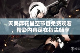 天美麻花星空节目免费观看，精彩内容尽在指尖畅享