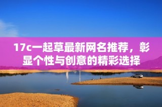 17c一起草最新网名推荐，彰显个性与创意的精彩选择