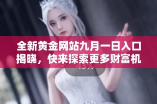 全新黄金网站九月一日入口揭晓，快来探索更多财富机遇