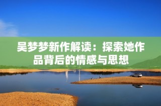 吴梦梦新作解读：探索她作品背后的情感与思想