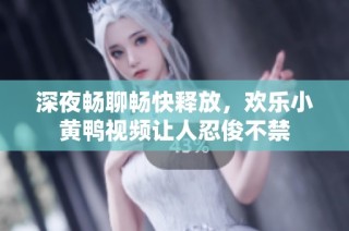 深夜畅聊畅快释放，欢乐小黄鸭视频让人忍俊不禁